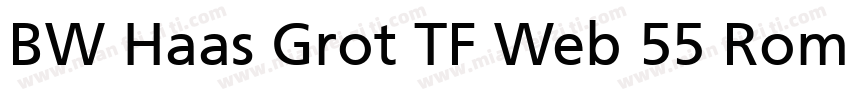 BW Haas Grot TF Web 55 Roman字体转换